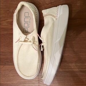 Hey Dude Off-White Slip-On Shoes